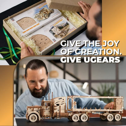 UGEARS 70057 Trailer for Heavy Boy Truck VM-03 Mechanical Model kit