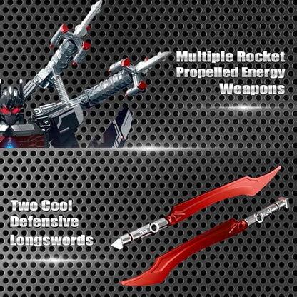 HIGH GODO Dark Defense Mech Robot Transforming Building Blocks Set for Adults,City Warrior Justice Hero Soldier Mech Model Building Kit, Cool Creative Robots Toys Gift for Teens, 1013 Pieces - style: Dark Defense Mech