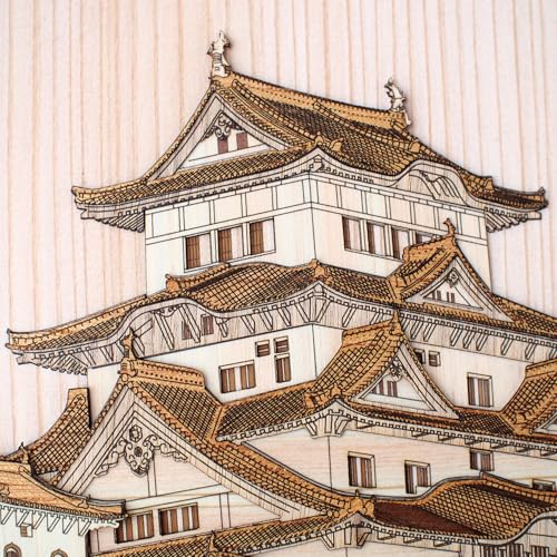 KINOWA Wooden Art Kit Kiharie Himeji Castle Made in Japan