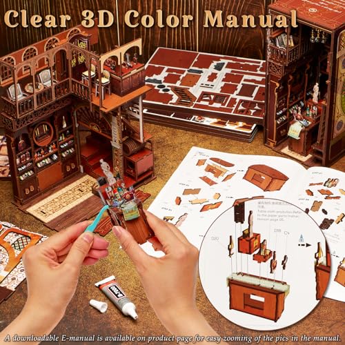MiniCity Roaring Twenties Book Nook Kit, Wooden Miniature House with LED - color: Roaring Twenties Speakeasy