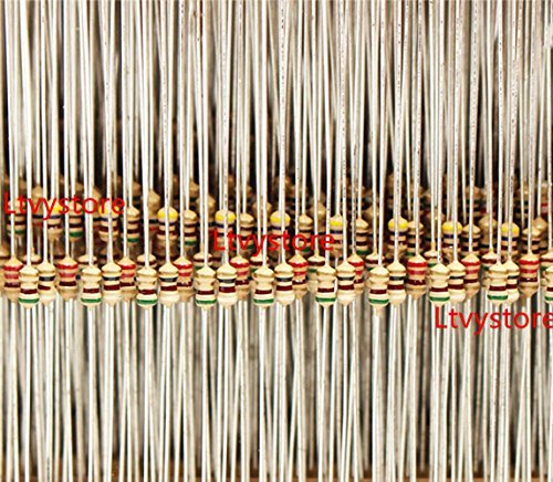 2425pcs 97 Values 1 ohm - 1M ohm 1/8W Carbon Film Resistors Assortment Kit Assorted Set