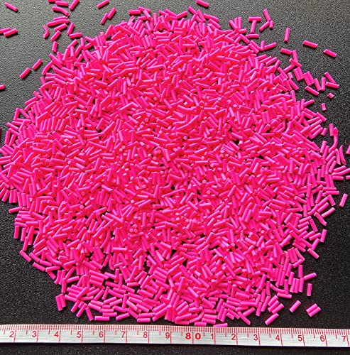 50g Fake Sprinkles Resin Sprinkles Fake Candy Sprinkles Clay Sprinkles Polymer Sprinkles Polymer Clay Slices for Nail Art DIY Crafts Cake Phone Case(9-Rose Red) - color: 19-Rose Red
