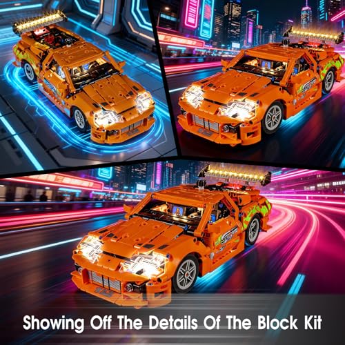 LED Light for Lego 42204 Fast and Furious Supra-MK4 Set, Light Kit Compatible with Lego 42204 Building Blocks Model, Not Included The Model Set - style: 42204