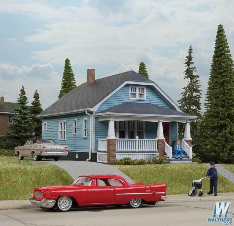 Walthers Cornerstone American Bungalow 933-3787 HO Scale Model Railroad - Structure Kit