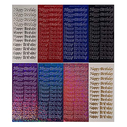 Paper Wishes – Dazzles Stickers Collection | Unique Stickers for Scrapbooking, Cardmaking, Gifts and All of Your DIY Crafting, Art and Creative Projects - Inspiration at Your Fingertips - color: Birthday Dazzles