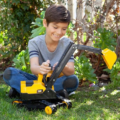 CAT Construction Toys, CAT Steel Construction Excavator - Heavy-Duty & Durable - Ergonomic Handles 3+ Years - Dig & Haul Dirt All Day Long! - style: Cat Steel Excavator