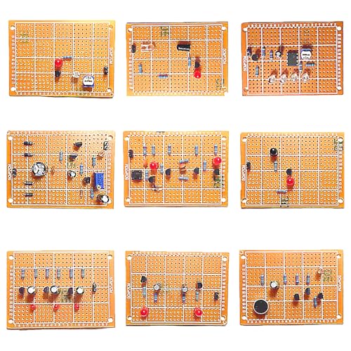 9 Set Soldering Practice Kits with Universal Board
