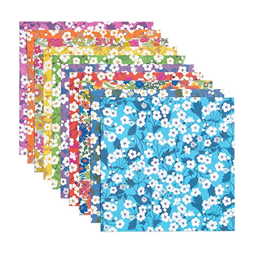 Galison Liberty Classic Floral – Origami Flower Kit Featuring Classic Japanese Design Inspired Mitsi Prints with 75 Sheets and Instructions for Kusudama Flower Ball
