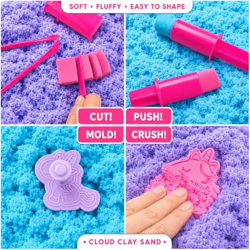 Carolart Unicorn Cloud Sand Sensory Kit, Sand Toys for Kids, Play Sand - style: unicorn