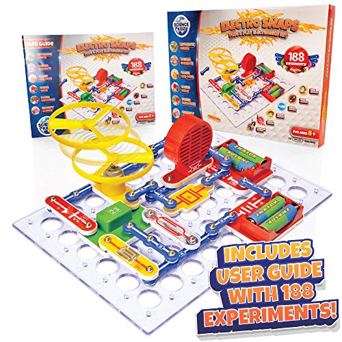 Science Kidz Electronics Kit - 188 Science Experiments Set for Kids