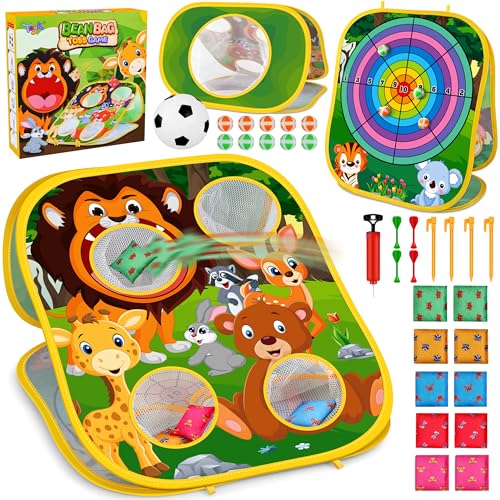 Animal Bean Bag Toss Game Toy Outdoor Toss Game - color: Animal