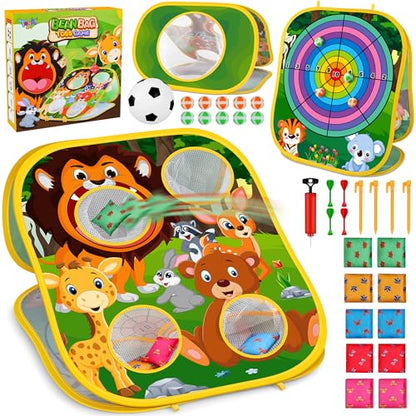Animal Bean Bag Toss Game Toy Outdoor Toss Game - color: Animal