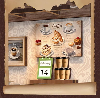 DIY Miniature Dollhouse Kit, 3D Wooden Puzzle Coffee Shop Model, Creative Mini Cafe Building Set with Furniture, Arts and Crafts Gift for Adults & Teens (Country Cafe) - style: Rustic