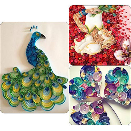 TUPARKA 19 Pcs Paper Quilling Kits 45 Colors 900 Strips Quilling Art Paper DIY Craft - size: 19pcs