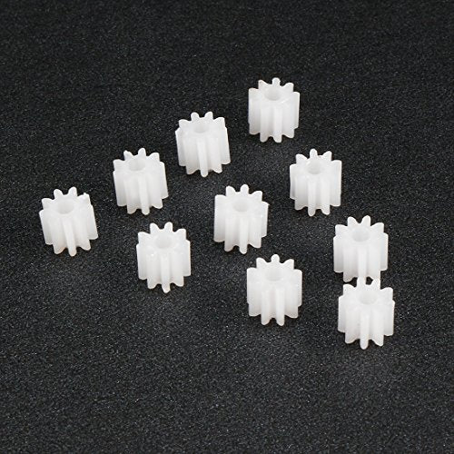 uxcell 10pcs Plastic Gears 9 Teeth Model 092A Reduction Gear Plastic Worm