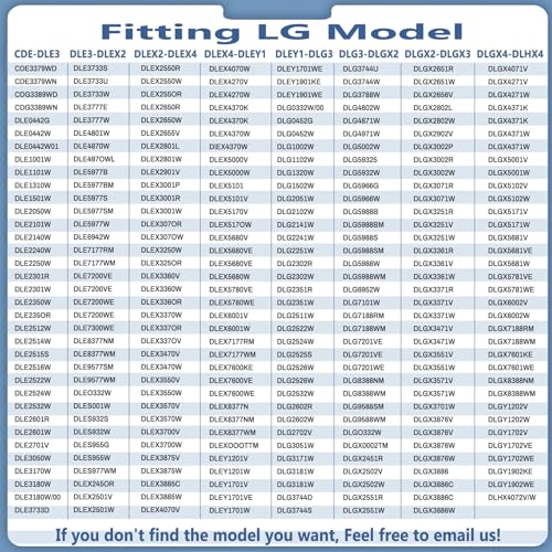 Upgraded Dryer Rollers Kit Compatible with LG Kenmore Dryers Parts