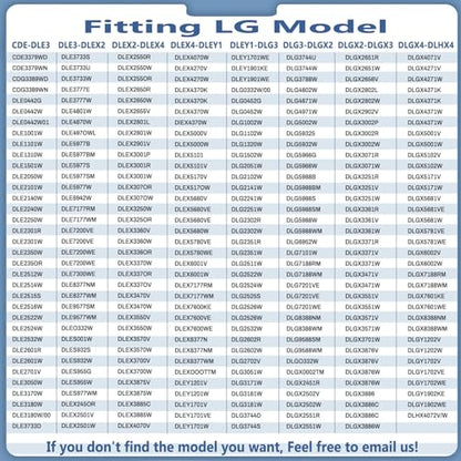 Upgraded Dryer Rollers Kit Compatible with LG Kenmore Dryers Parts