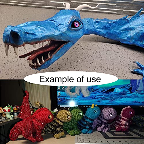 Julie Wang 10MM 20Pairs Dragon Safety Eye for Animal Crafts Making with Washer Slit Pupil Cat Snake Eyes Amigurumi Crochet Projects DIY 0.39inches - size: 10mm