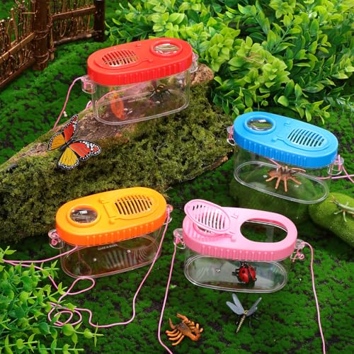 Halloscume 12 Pcs Bug Catcher for Kids, Insect Bug Viewer