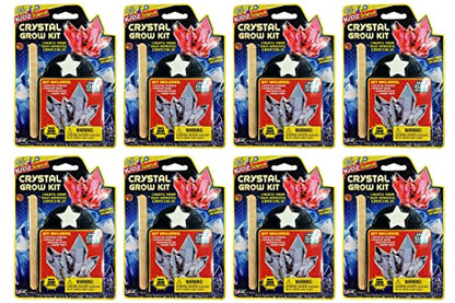 JA-RU Kidz Science Crystal Grow Kit (8 Pack) – Crystal Growing Kit for Kids Ages 6+, Fun Educational Science Experiments, Party Favors & Goodie Bag Fillers. 5423-8s - size: 8 packs