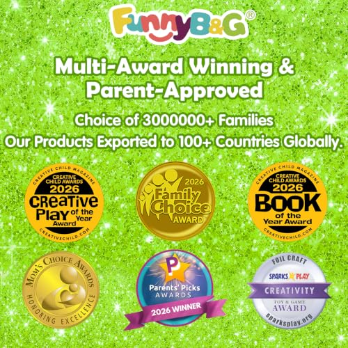 FUNNYB&G Foil Art Craft Kit for Kids, Sparkly Birthday Gift Toy for Kids - style: Animal World
