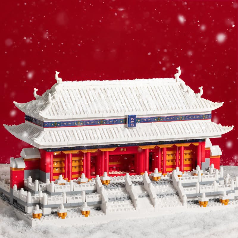 1801Pcs Chinese Architecture Micro Building Bricks Model Kit for Adults – Detailed Architectural Display Model – Ages 14+