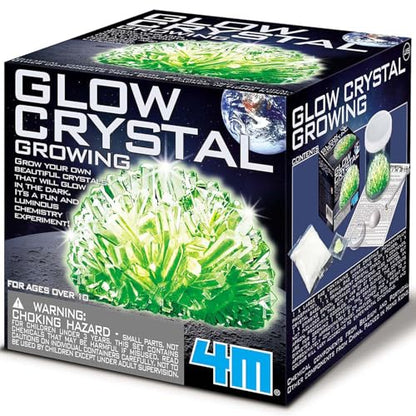 4M Glow Crystal Growing Kit - DIY Science STEM Experiment for Ages 10+