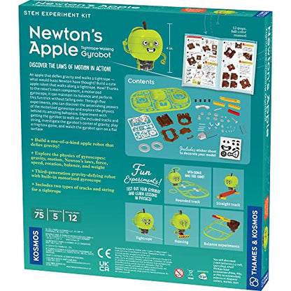 Thames & Kosmos Newton’s Apple: Tightrope-Walking Gyrobot | Build a Gravity-Defying Robot | Explore Forces & Motion, Physics of Gyroscopes | Ages 8+ w/Help; 12+ for Independent Play