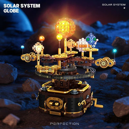 Rotating Solar System STEM Building Kit, Educational Astronomy Toy