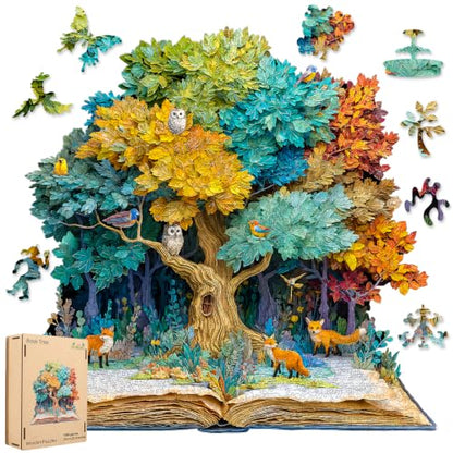 Bovearto Puzzles for Adults 1000 Pieces, Tree of Life Puzzle - color: Book Tree, size: 1000pcs
