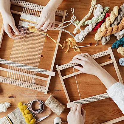 Ayasee Wooden Weaving Loom, Multi-Craft Weaving Frame to Handcraft for Beginners, 15.35x9.84in/39x25cm
