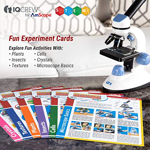 AmScope BK-EXCL1 Microscope Experiment & Activity Cards, Set of 6