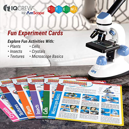 AmScope BK-EXCL1 Microscope Experiment & Activity Cards, Set of 6