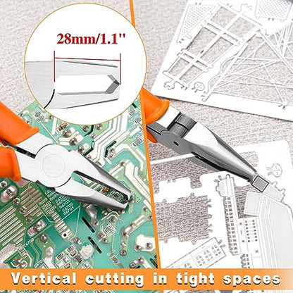 Engineer Tip Cutter, 90 Degree Ultra-Sharp Blade, 4mm Flush Jaw - style: 0.16"