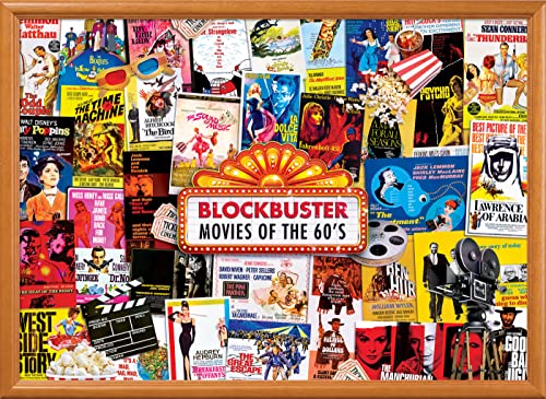 MasterPieces - 1000 Piece Jigsaw Puzzle, Movie Posters, Fun for Adults, Family, Kids, Non-Glare Finish, 19.25" x 26.75" - style: Movie Posters