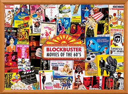 MasterPieces - 1000 Piece Jigsaw Puzzle, Movie Posters, Fun for Adults, Family, Kids, Non-Glare Finish, 19.25" x 26.75" - style: Movie Posters
