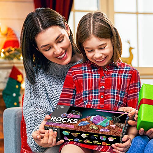 Gemstone Dig Kit, 12 Real Rocks and Gems, STEM Toy 6+ - color: Rock Dig Kit