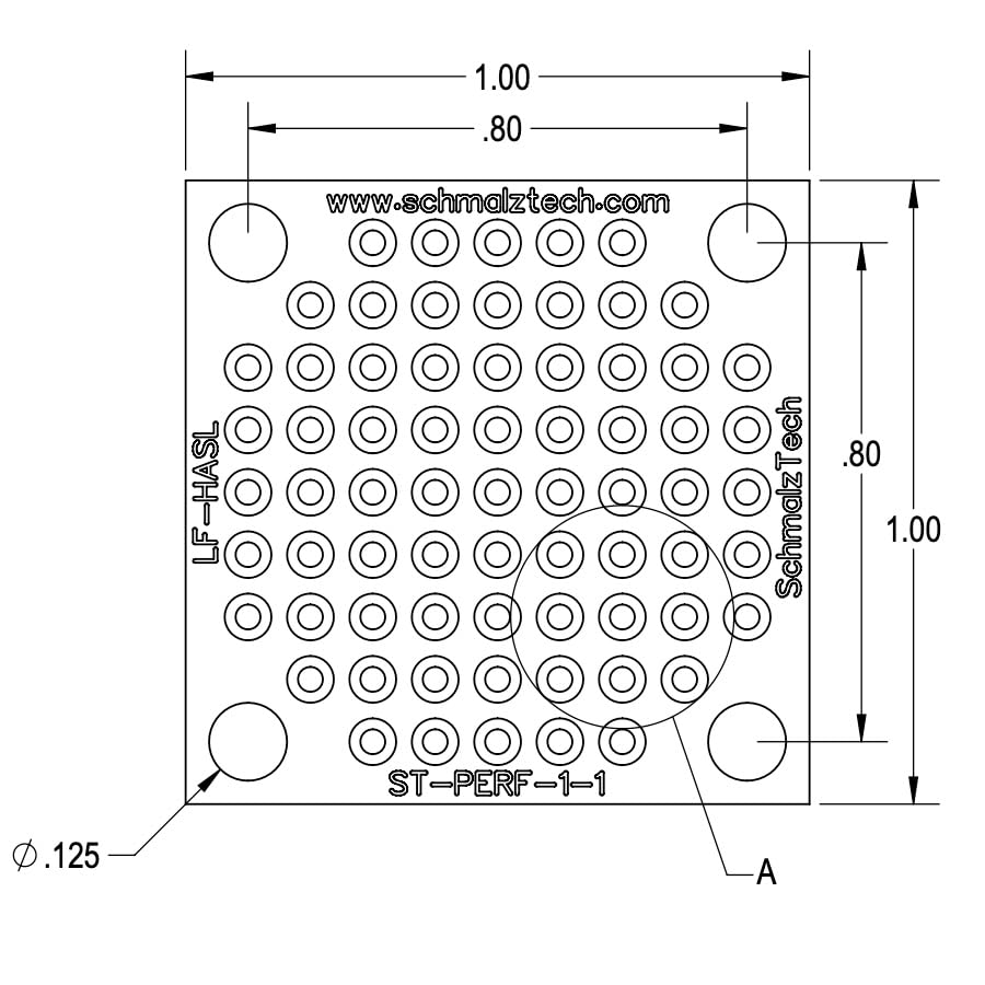 Double Sided LF HASL Perfboard, PCB Electronic Circuit Board for DIY Prototype Circuit, FR4, Plated Through Hole Solder Prototype Board, ST-PERF-1-1 (1" x 1" - 4 Pack) - style: 1" x 1" - 4 Pack