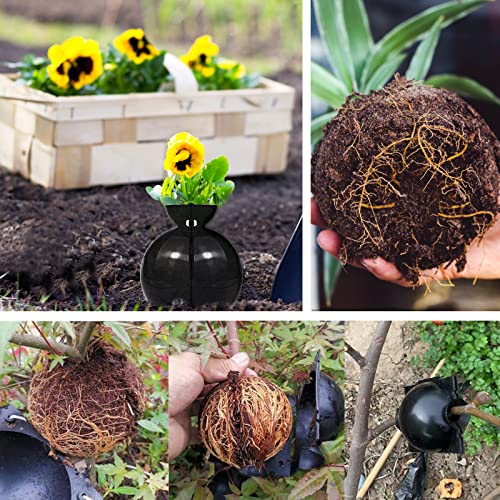 12PCS Reusable Air Layering Pods for Plant Rooting Growing Propagation Ball - size: 4 Small + 4 Medium + 4 Large