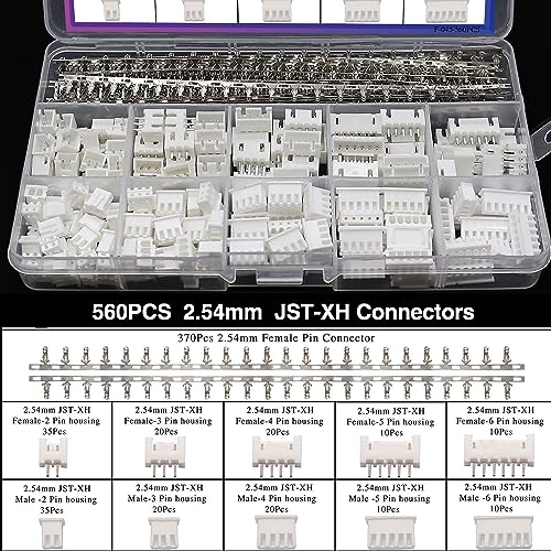 Taiss Dupont Crimping Tool Kit Ratcheting Wire Crimper with 2.54mm 600PCS Dupont Connectors and 560PCS JST XH Connectors,Dupont Crimper,JST Crimper(0.08-0.5mm² 28-20AWG) - style: 21 Types Dupont/JST-XH(2.5-2.54mm)+Tool