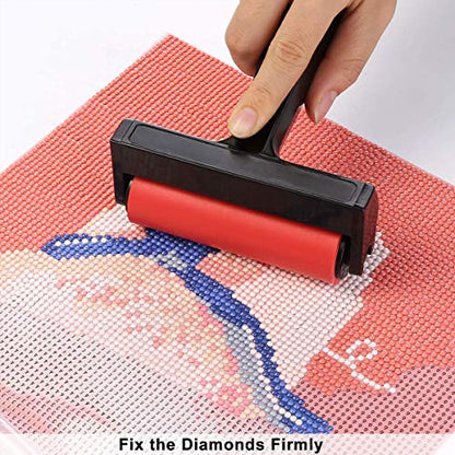 Suptikes 22 Pieces 5D Diamonds Painting Tools and Accessories Kits with Diamond Painting Roller and Diamond Embroidery Box for Adults or Kids - color: Red