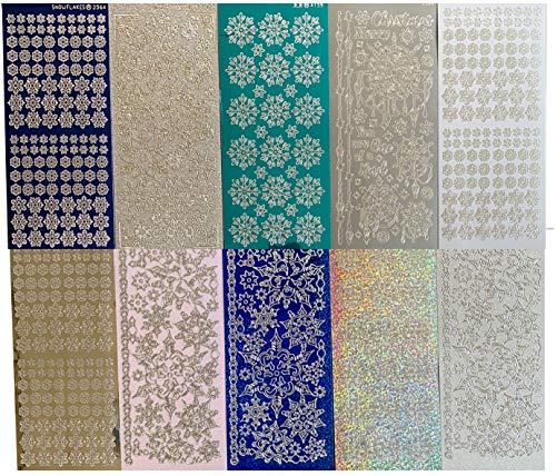Paper Wishes – Dazzles Stickers Collection | Unique Stickers for Scrapbooking, Cardmaking, Gifts and All of Your DIY Crafting, Art and Creative Projects - Inspiration at Your Fingertips - color: Snowflake