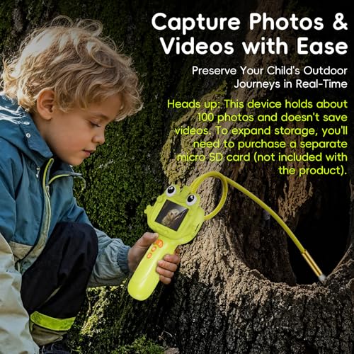 Borescope Camera for Kids, STEM Toy for 3+ Years Boys Girls - color: Green