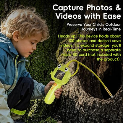 Borescope Camera for Kids, STEM Toy for 3+ Years Boys Girls - color: Green