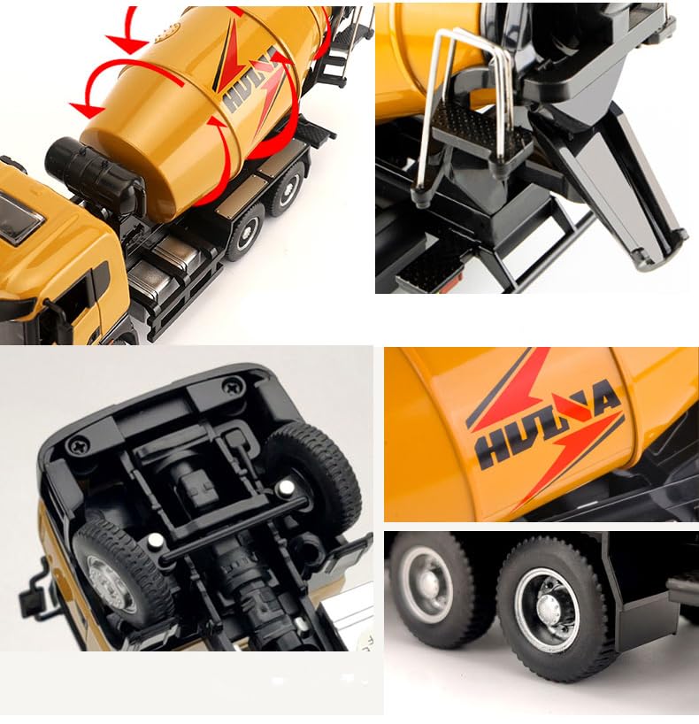 Gemini&Genius Cement Mixer Truck Construction Vehicle Cement Truck Toy - color: Cement Truck