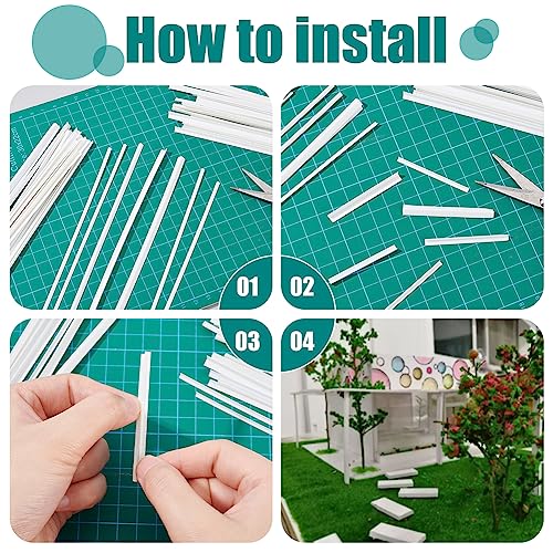 BENECREAT 60 Pcs 3 Styles Abs Styrene Plastic L-Shaped Right Angle Strip White, Thick Styrene Plastic Evenly Legged Angularly Formed, for DIY Craft Sandbox Material for Model Building - color: L Shape