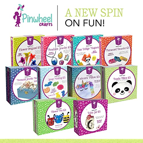 Pinwheel Crafts Beginner Sewing Kit for Kids 8-12 with DIY Panda Pillow - color: Panda Pillow-White