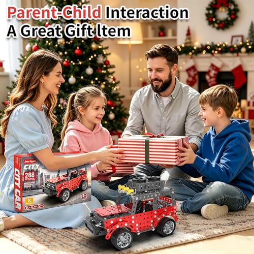 Jixin Xyzhi 3D Metal Model Kit Off-Road Car Building Set for Kids & Adults Ages 8+ – STEM Engineering DIY Assembly Toy with Tools for Family Fun & Gift Giving (Big Off-Road car) - style: Big off-road car