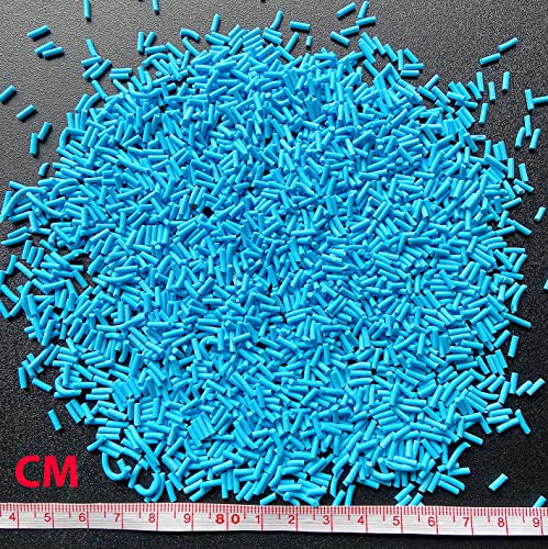 EHOPE 50g Fake Sprinkles Resin Sprinkles Fake Candy Sprinkles Clay Sprinkles Polymer Sprinkles Polymer Clay Slices for Nail Art DIY Crafts Cake Phone Case(4-Blue) - color: 14-Blue