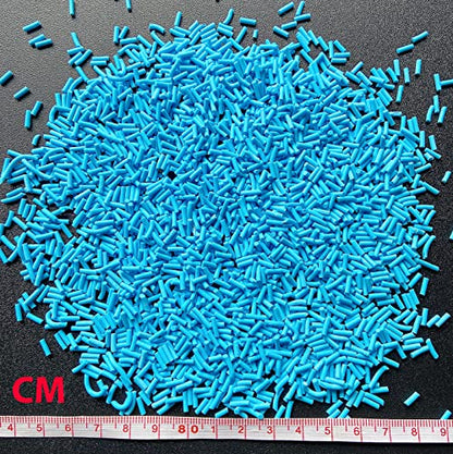 EHOPE 50g Fake Sprinkles Resin Sprinkles Fake Candy Sprinkles Clay Sprinkles Polymer Sprinkles Polymer Clay Slices for Nail Art DIY Crafts Cake Phone Case(4-Blue) - color: 14-Blue